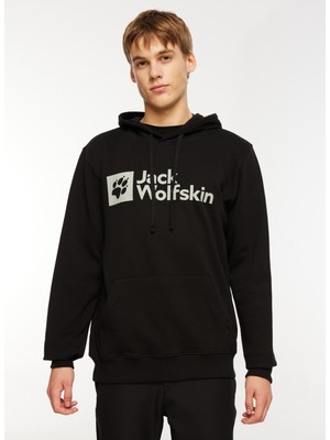 Jack Wolfskin Arthur Hoody Siyah Erkek Kapüşonlu Sweatshirt 1000001TR