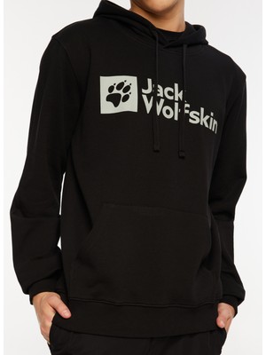 Jack Wolfskin Arthur Hoody Siyah Erkek Kapüşonlu Sweatshirt 1000001TR