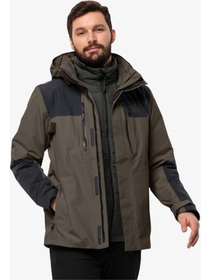 Jack Wolfskin Jasper 3in1 Erkek Kahverengi Mont 1115261-5719