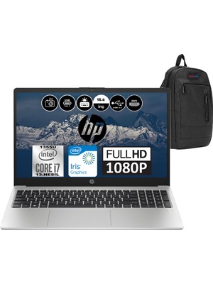 Hp 250 G10 Intel Core I7 1355U 32GB 1tb SSD Intel® Iris® Xᵉ Windows 11 Home 15.6" Fhd Taşınabilir Bilgisayar 8A541EAWH07 + Weblegelsin Çanta
