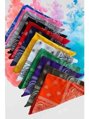 Shopiolog Etnik Desen Bandana Seti 12’li Unisex