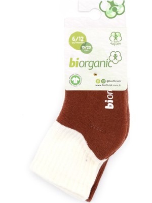 Biorganic Colurs 2'li Havlu Kaymaz Bebek Çorabı 68480
