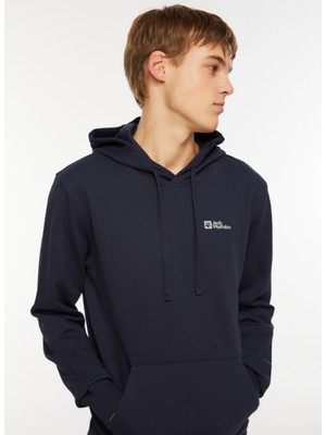 Jack Wolfskin Tommy Hoody Lacivert Erkek Kapüşonlu Sweatshirt 1000003TR