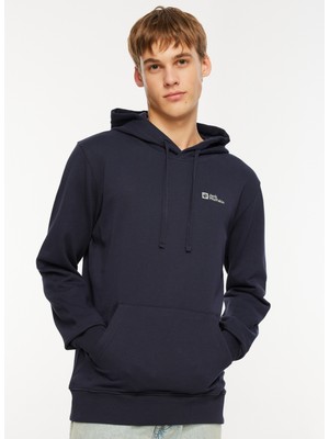 Jack Wolfskin Tommy Hoody Lacivert Erkek Kapüşonlu Sweatshirt 1000003TR