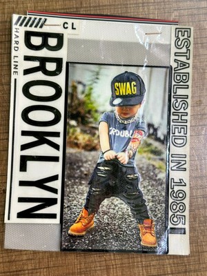 Gönülden Tasarım 18X14 cm Ütü Ile Yapışan Rap Yapan Çocuk Broklyn Transfer Baskı Arma