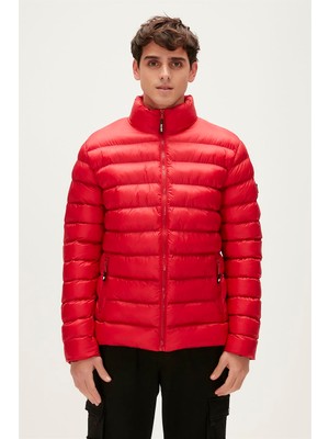 Bad Bear Boss Puffer Kırmızı Erkek Mont