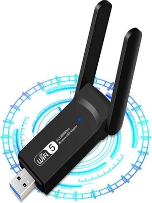 Upeka AC1300 Mbps Dual Band USB 3.0 Adaptör Kablosuz Wifi Alıc Iwindows 7/8/10/11