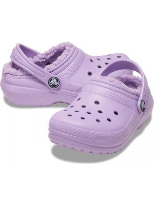 Crocs Classic Lined Clog Çocuk Terlik 207010-5PR Orchid