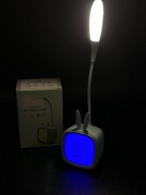 Mirabella Gift Rgb Renk Değiştiren Şarj Edilebilir Üst ve Ekran Işıklı Dekoratif Masa ve Gece Lambası