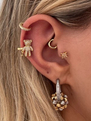 Zweig Sevimli Ayıcık Earcuff