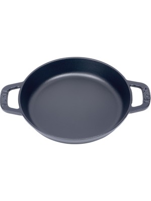 Sürel 20 cm Yuvarlak Düz Sahan Mat Siyah