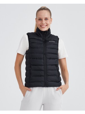 Skechers W Outerwear Padded Vest Kadın Siyah Yelek S231239-001