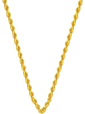 Ege Gold Burma Halat Zincir Kolye 14 Ayar - 3mm Kadın Kolye BRMHLT14-3M-20