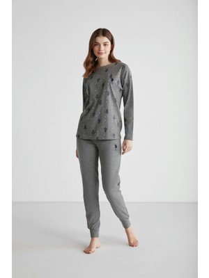 U.s. Polo Assn. 16978 Kadın Yuvarlak Yaka Pijama Takımı