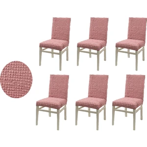 Güzelevim Tekstil Bürümcük Lastikli 6'lı Sandalye Kılıfı Sandalye Örtüsü GZL00000267