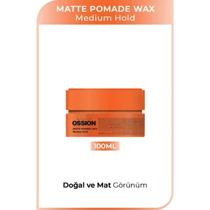 Medium Hold Pomade Krem Mat Wax 100 ml