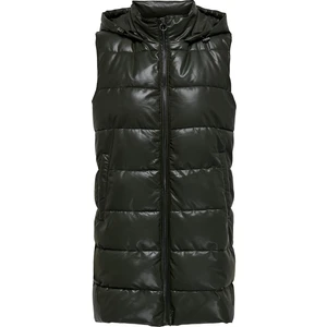 Onlnewanja Faux Leather Kadın Yelek