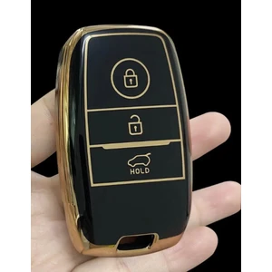 Şenyıldız Aksesuar Kia Rio Ceed Soul Sportage  Sorento Carens Picanto Lüks Anahtar Koruma Kılıfı Sustasız 3 Tuşlu