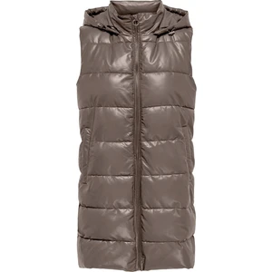 Onlnewanja Faux Leather Kadın Yelek