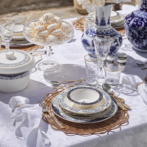 Tılsım Lace Yemek Takımı 60 Parça Lacivert