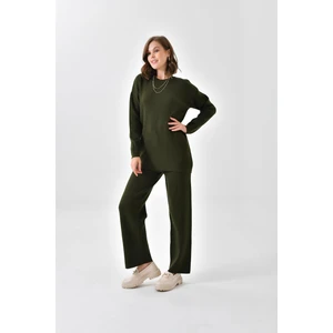 FTZ Women Kadın  Düz Basic İkili Takım  Haki 20588