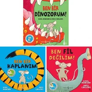 Ben Bir Dinozorum! - Ben Bir Kaplanım - Ben Fil Değilim! 3 Kitap Set