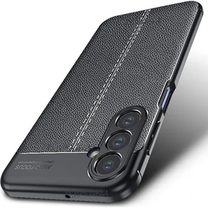 M.TK Moveteck Samsung Galaxy M34 Kılıf Kamera Korumalı Silikon Deri Dokulu Dikişli Desen Tarz Kapak Tam Kaplar