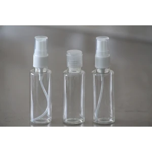 JUNİBELİW 3 Adet Çok Amaçlı Seyahat Seti Kapaklı(1) ve Sprey(2) Plastik Mini Kolonya ve Şampuan Şişesi 3 x 50 cc