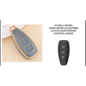 Şenyıldız Aksesuar Ford Focus Fiesta Kuga Mondeo Smax Cmax Ecosport Anahtarsız Çalıştırma Anahtar Kılıfı