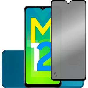 Samsung Galaxy M12 Uyumlu Privacy Hayalet Gizli Tam Kaplayan Ekran Koruyucu