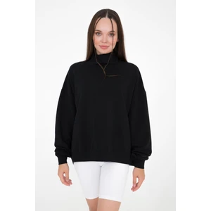 Basic İnce Sweatshirt, Dik Yaka  - Vassago