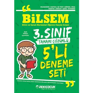 3. Sınıf Bilsem Deneme 5 Li Fasikül Tamamı Çözümlü Zeki Çocuk Yayınları