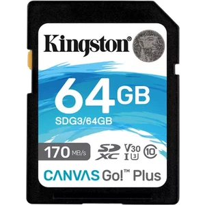 Kingston 64GB Canvas Go Plus + 170MB/S  Sd Hafıza Kartı Garantili Foto Kamera 170MBS Memory Card
