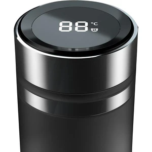 X-MugSmart Dijital Göstergeli 480 Ml Siyah Termos