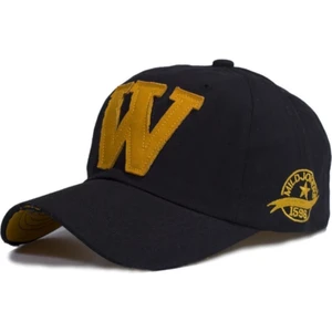 Unisex Lacivert Eskitme W Şapka.