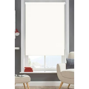 Stor Perde Kalın Kumaş Alüminyum Kasa Düz Desen Beyaz Renk 1 Adet