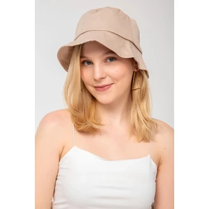 Saria Moda Kadın Bej Bucket Şapka