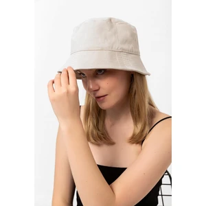 Saria Moda Kadın Bej Bucket Şapka