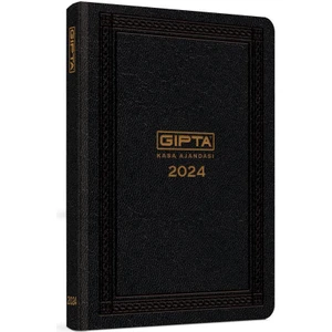 Kasa Ajandası 2024 Siyah Renk 17x24 cm 432 Sayfa Düzenleyici Özellikli