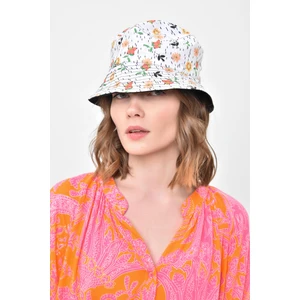 Saria Moda Kadın Renkli Çift Taraflı Bucket Şapka