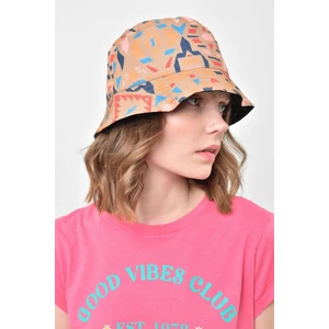 Saria Moda Kadın Renkli Çift Taraflı Bucket Şapka