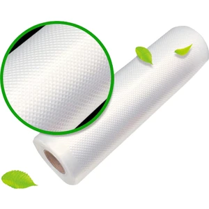 DG Vakum - 20 cm x 10 mt - Tek Yüzeyi Tırtıklı Rulo Vakum Torbası