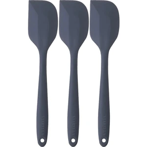 Büyük Boy Yanmaz Yapışmaz Silikon Spatula Seti 3lü Gri