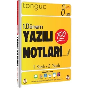 Tonguç Akademi 8. Sınıf Yazılı Notları 1. Dönem