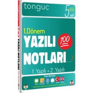 Tonguç Akademi 5. Sınıf Yazılı Notları 1. Dönem