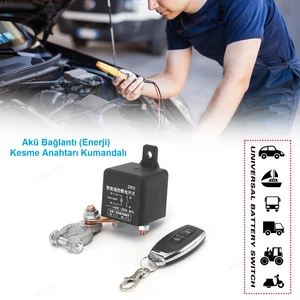 Ucuzcu Market Akü Bağlantı (Enerji) Kesme Anahtarı Kumandalı