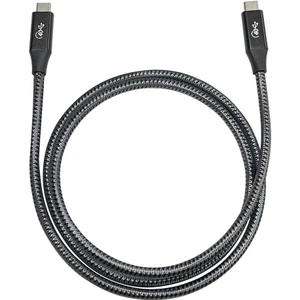 Action Thunderbolt 4 Type C Kablo 100 W Pd Şarj 1.8 Metre 40 Gbps Veri ve Görüntü Aktarım Kablosu Örgülü Kablo TH02