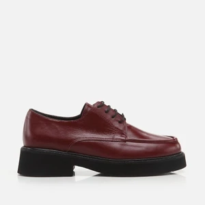 01AYH272520A780 Hakiki Deri Bordo Kadın Oxford
