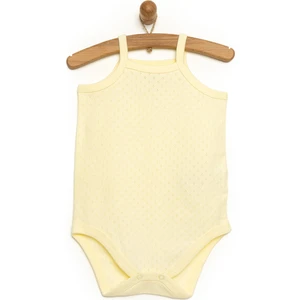 Jakarlı İp Askılı Body Kız Bebek