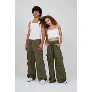 Deef Wear Y2K Harajuku Unisex Baggy Tactical Kargo Paraşüt Pantolon